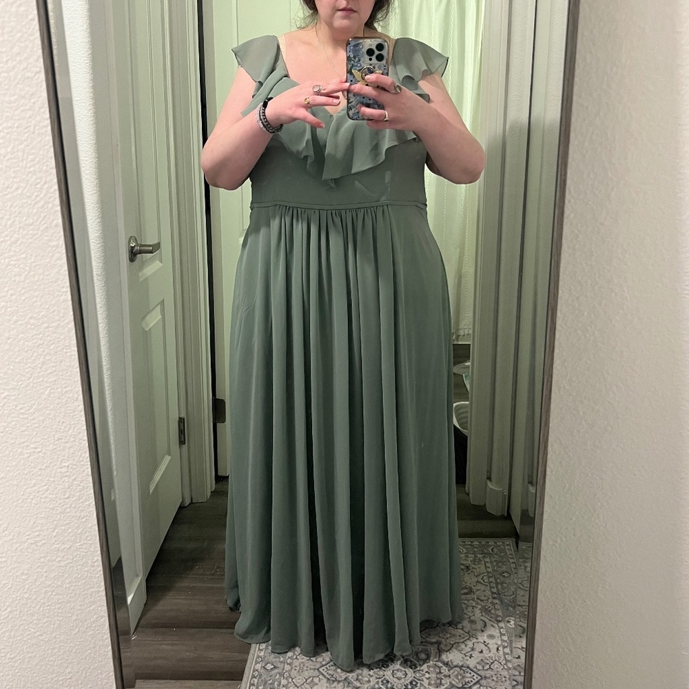 Kennedy Blue "Emily" Bridesmaid Dress in Sage